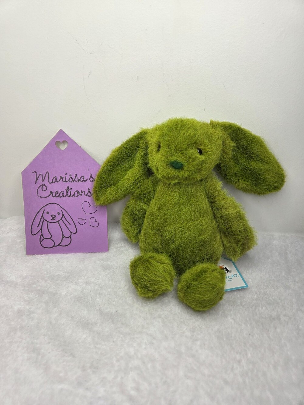 NWT Customized Jellycat Flufflet Bunny "Olive"